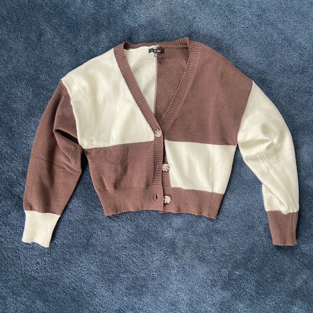 Checkerboard cardigan
